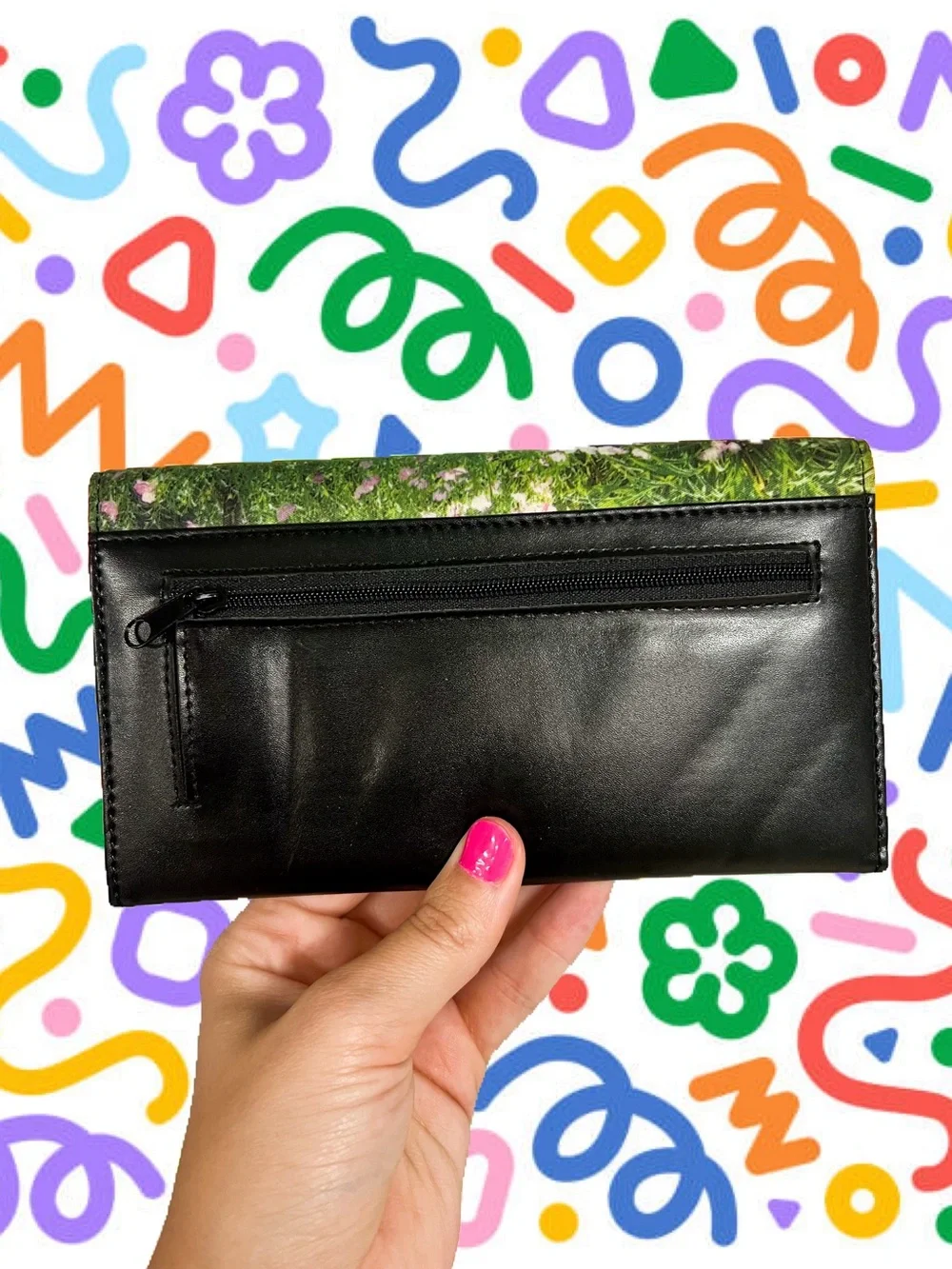 Y2K bejeweled bulldog puppy wallet